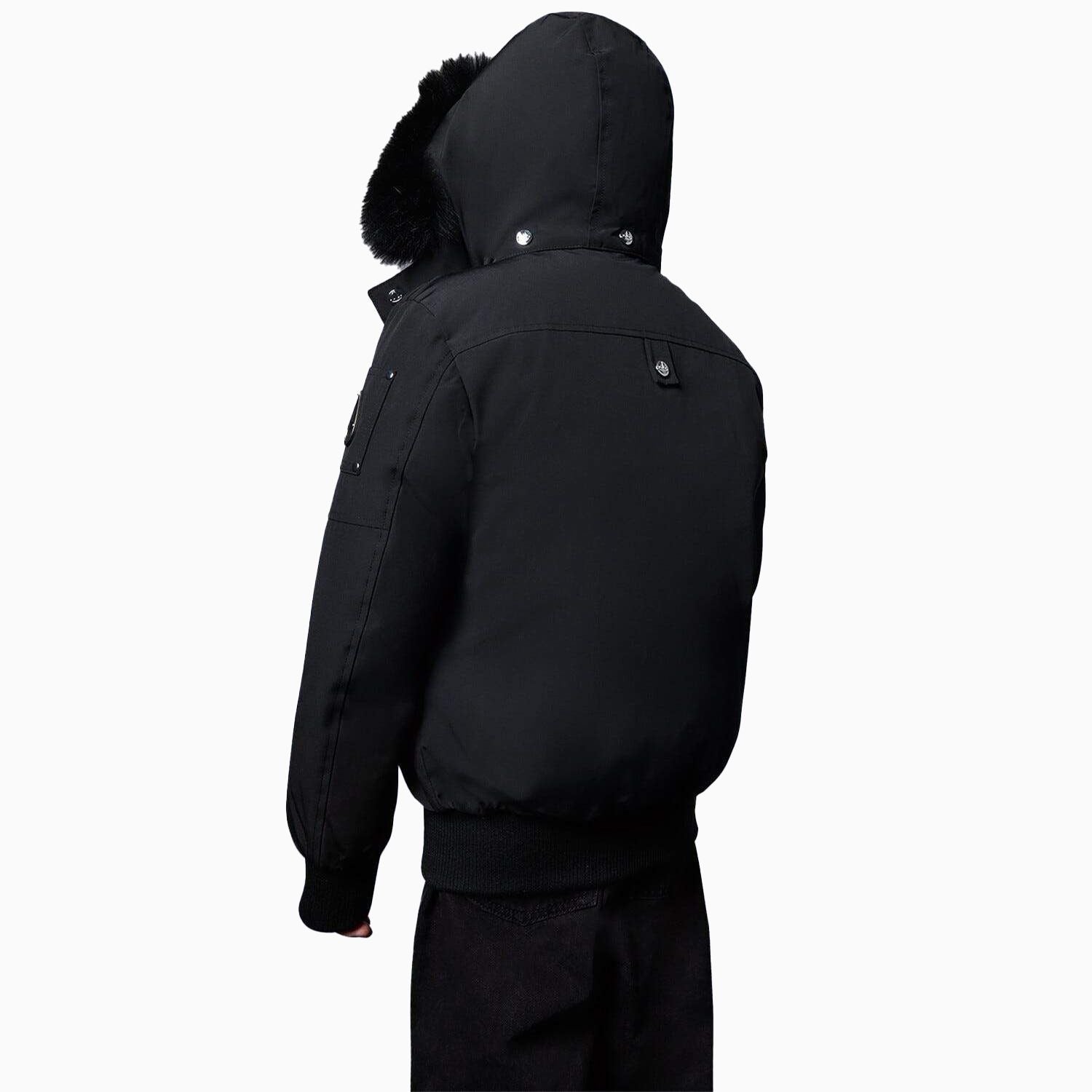 Moose Knuckles Kid's Bomber Jacket With Fur Hood - Color: Brit Blue, Arctic Rose, Red, Black, Deep Red, Black white - Kids Premium Clothing -