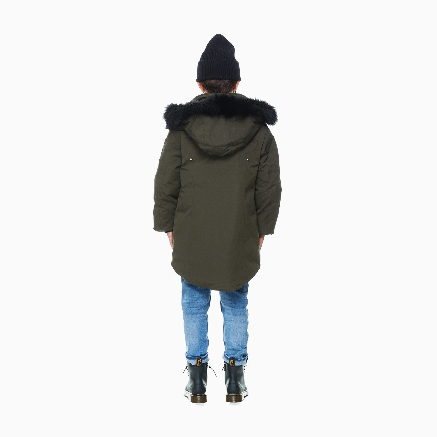 MOOSE KNUCKLES | Kid's Parka Puffer Jacket - Color: Black / Fur, Granite Natural, Granite/Black Fox Fur, Navy/Natural Fox Fur, Navy/Black Fox Fur, Deep Red/Natural Fox Fur, Army/ Black Fox Fur - Kids Premium Clothing -