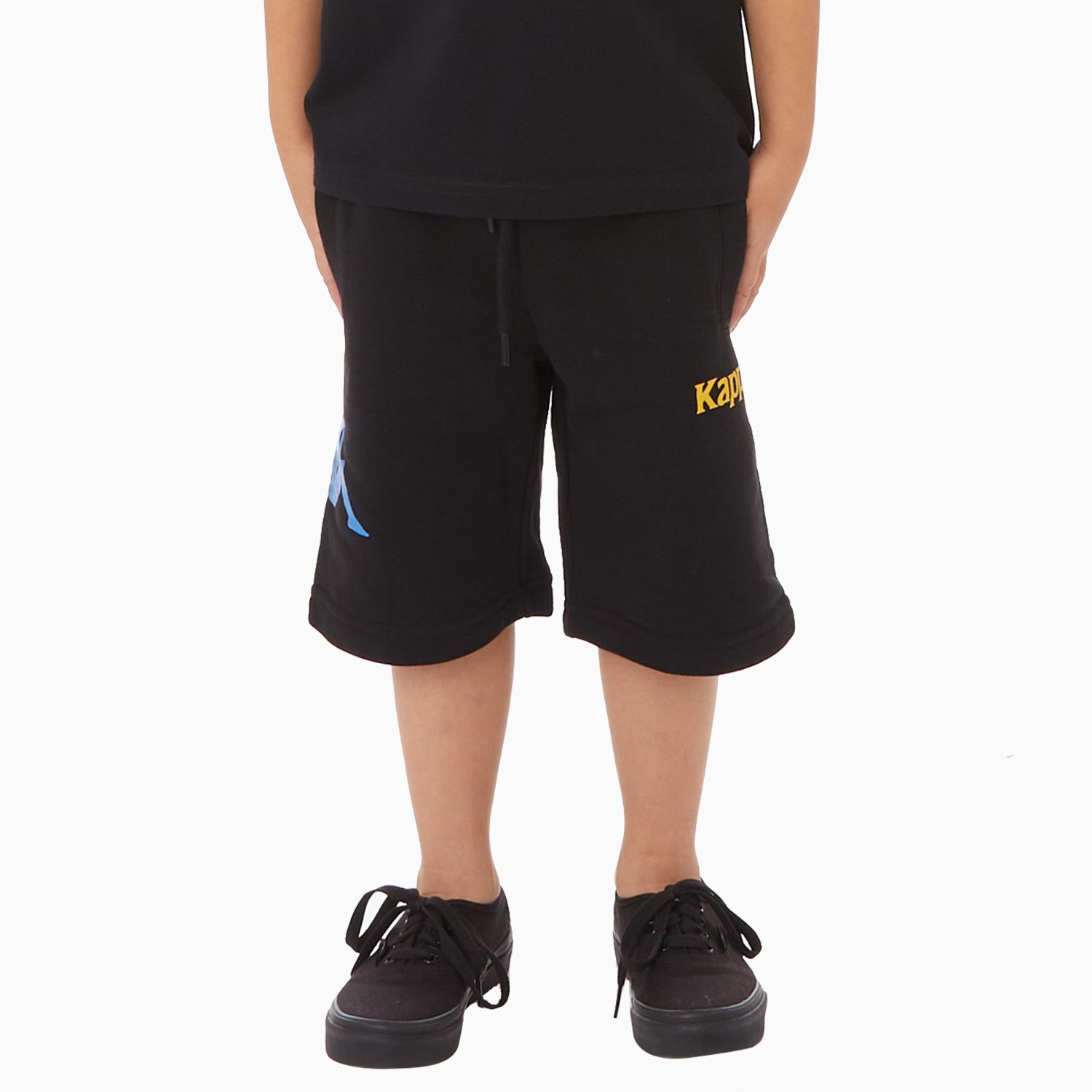 Kappa Kid's Authentic Estessi Outfit - Color: BLACK BLUE YELLOW, RED YELLOW BLUE WHITE, WHITE BLUE ASTER YELLOW, YELLOW VIOLET WHITE BLACK - Kids Premium Clothing -