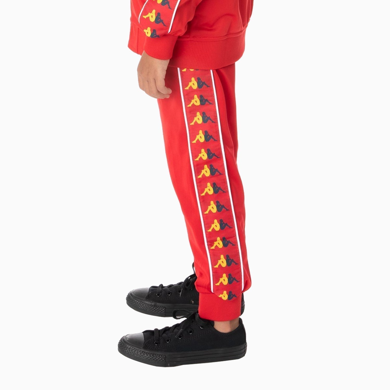 Kappa | Kid's 222 Banda Tracksuit - Color: BLACK BLUE YELLOW, RED YELLOW BLUE WHITE - Kids Premium Clothing -