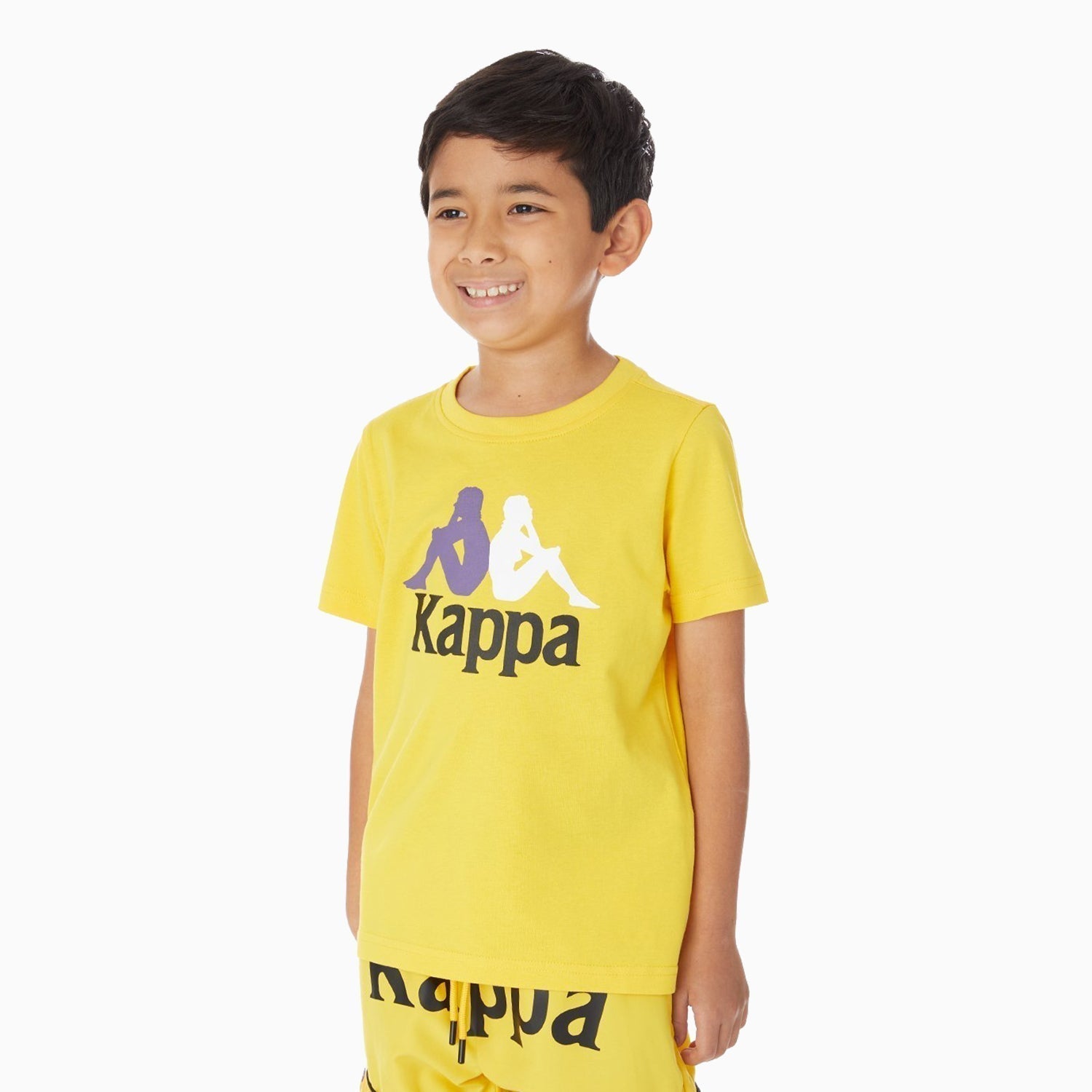 Kappa Kid's Authentic Estessi Outfit - Color: BLACK BLUE YELLOW, RED YELLOW BLUE WHITE, WHITE BLUE ASTER YELLOW, YELLOW VIOLET WHITE BLACK - Kids Premium Clothing -