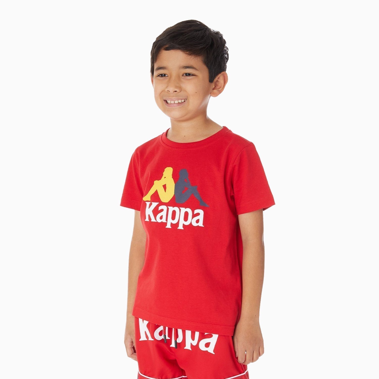 Kappa Kid's Authentic Estessi Outfit - Color: BLACK BLUE YELLOW, RED YELLOW BLUE WHITE, WHITE BLUE ASTER YELLOW, YELLOW VIOLET WHITE BLACK - Kids Premium Clothing -