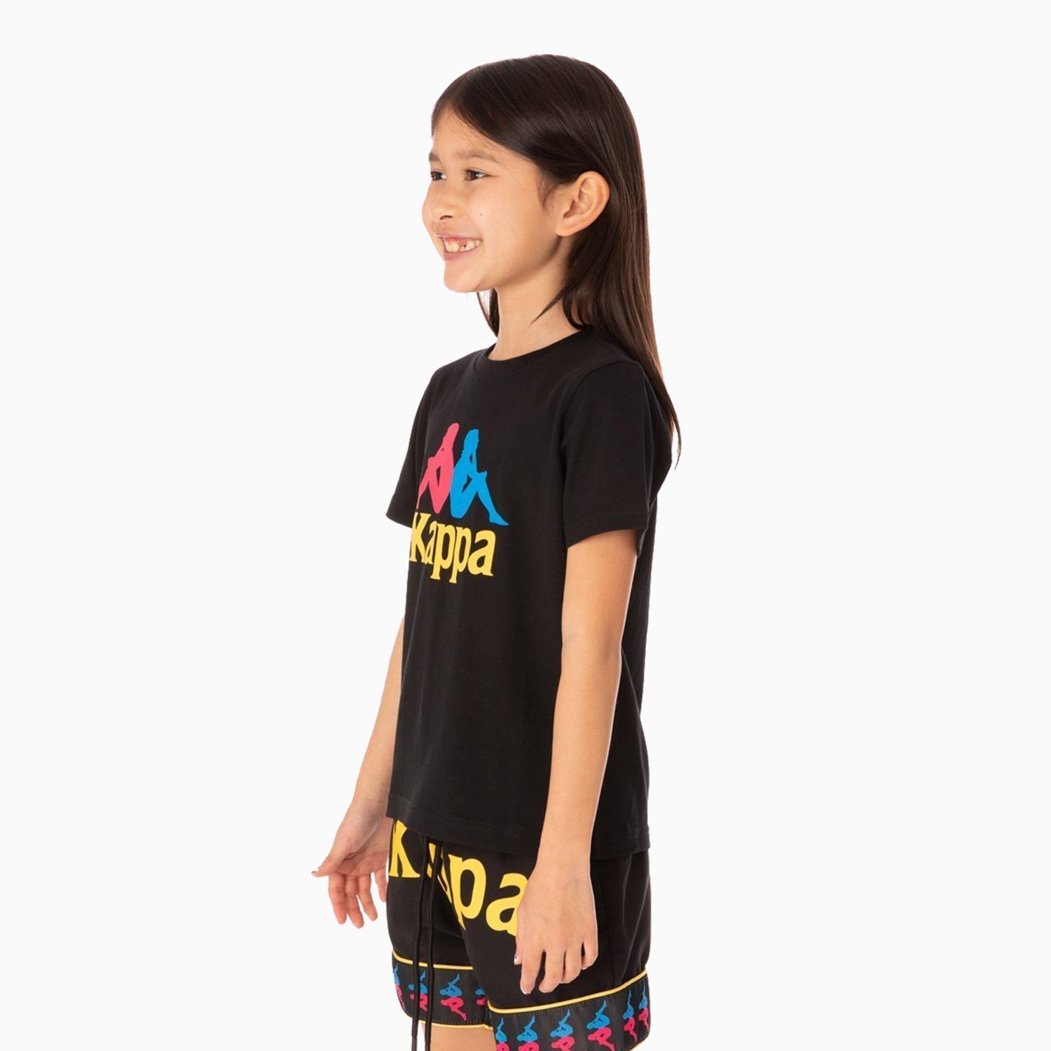 Kappa Kid's Authentic Estessi Outfit - Color: BLACK BLUE YELLOW, RED YELLOW BLUE WHITE, WHITE BLUE ASTER YELLOW, YELLOW VIOLET WHITE BLACK - Kids Premium Clothing -