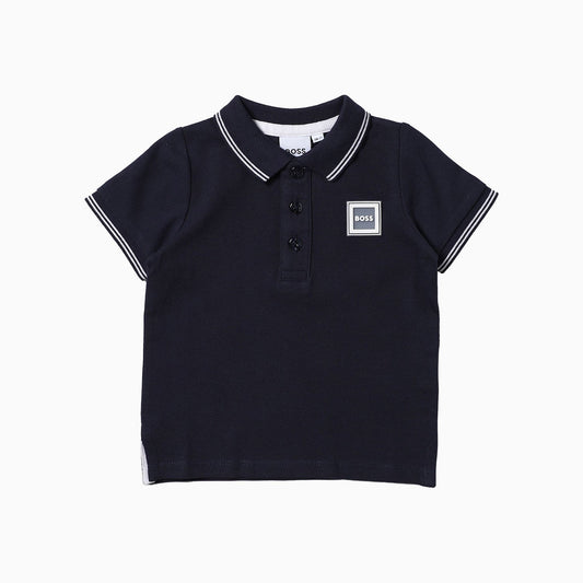 Hugo Boss Kid's Short Sleeve Polo T Shirt - Color: Navy - Kids Premium Clothing -