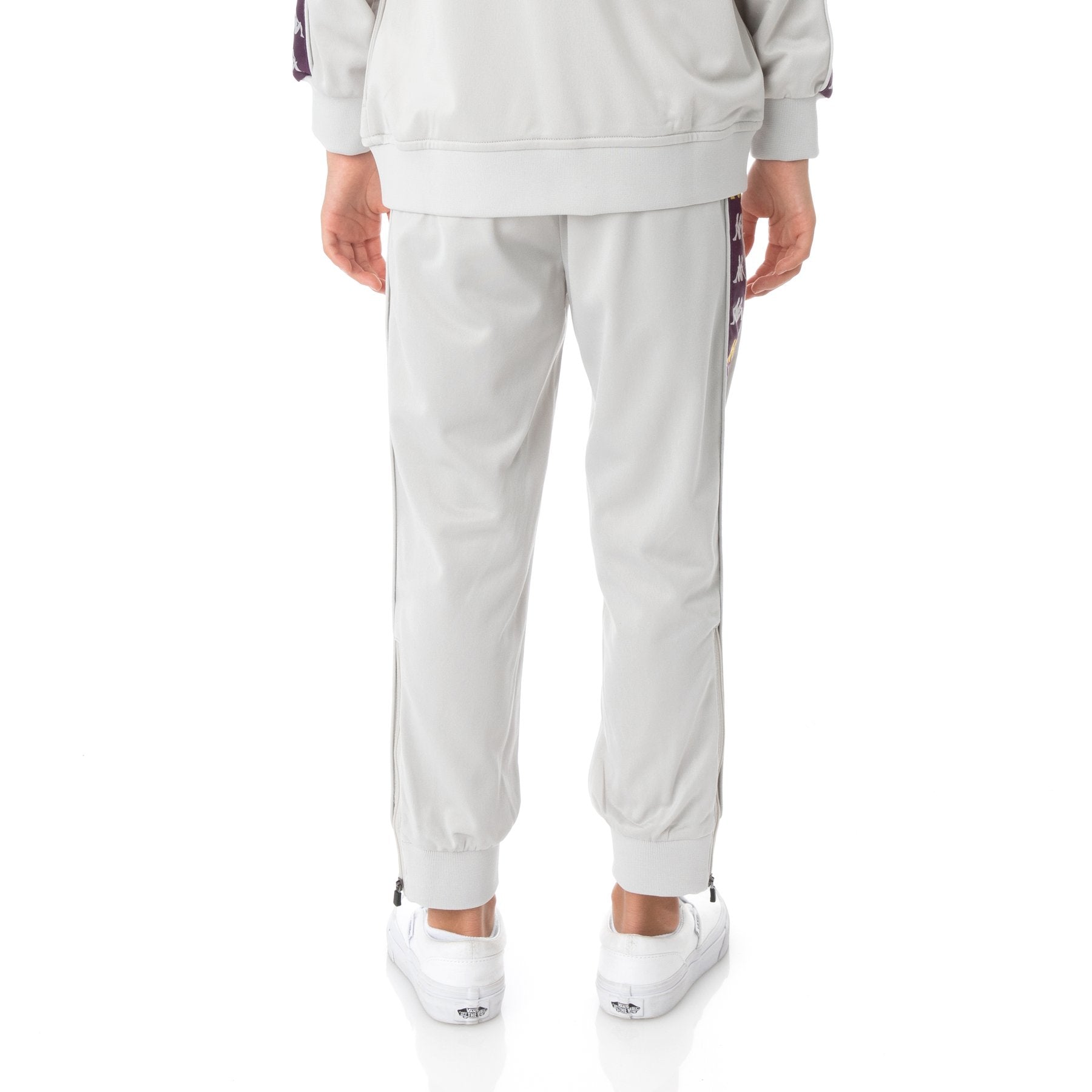 Kappa Kid's 222 Banda Dullo Tracksuit - Color: GREY VIOLET YELLOW - Kids Premium Clothing -