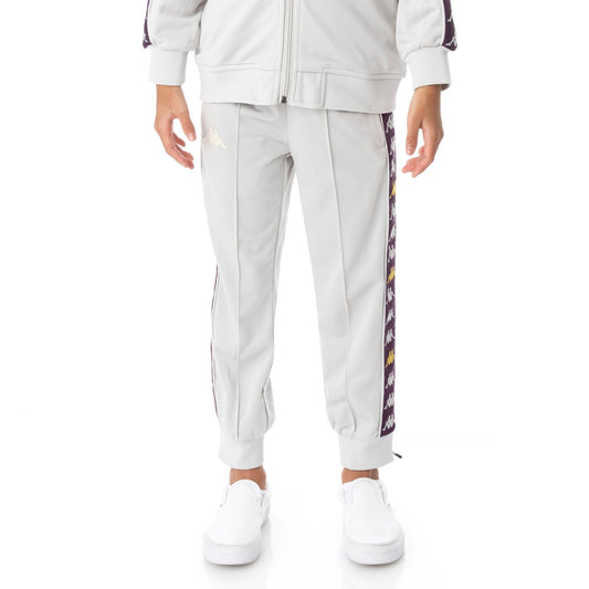 Kappa Kid's 222 Banda Dullo Tracksuit - Color: GREY VIOLET YELLOW - Kids Premium Clothing -