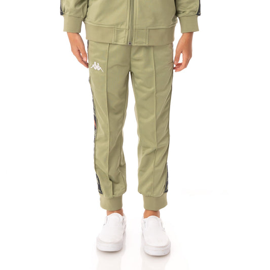 Kappa Kid's 222 Banda Dullo Tracksuit - Color: GREEN BLACK RED - Kids Premium Clothing -