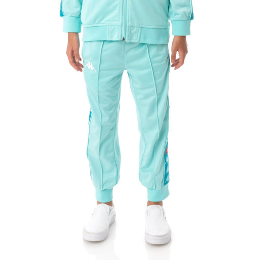 Kappa Kid's 222 Banda Dullo Tracksuit - Color: GREEN BLUE RED - Kids Premium Clothing -