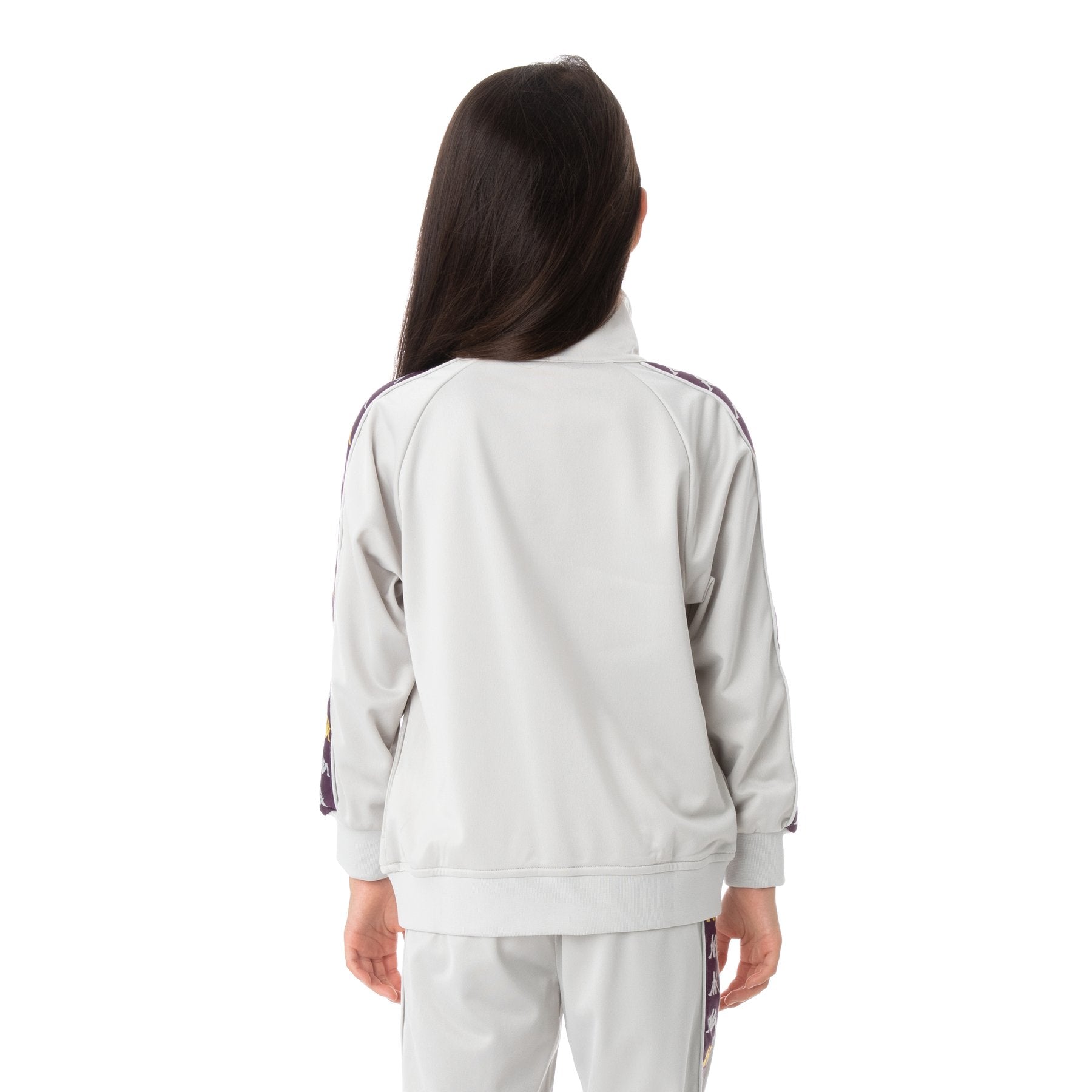 Kappa Kid's 222 Banda Dullo Tracksuit - Color: GREY VIOLET YELLOW - Kids Premium Clothing -