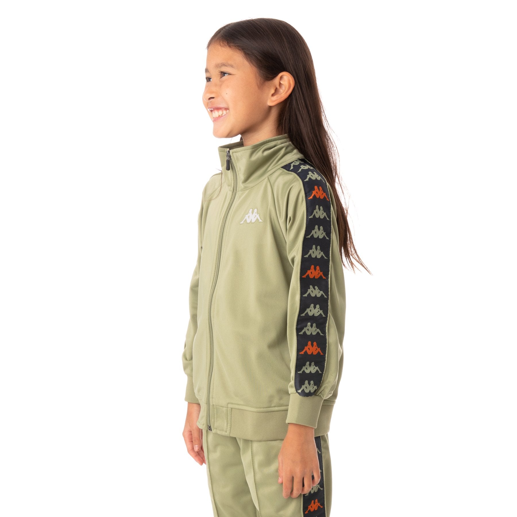 Kappa Kid's 222 Banda Dullo Tracksuit - Color: GREEN BLACK RED - Kids Premium Clothing -