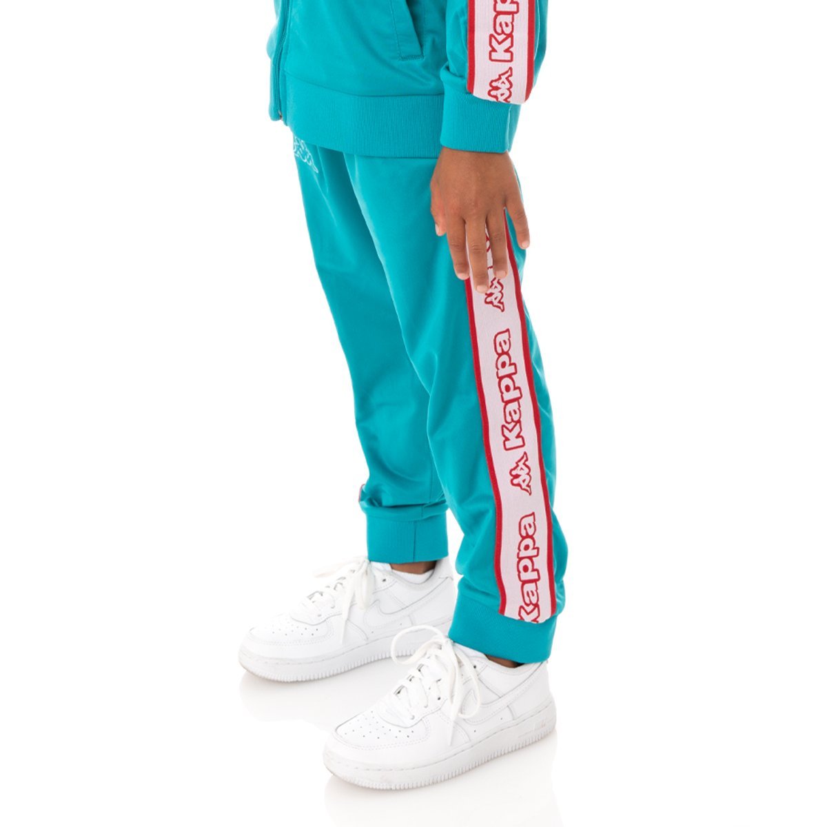 Kappa Kid's Logo Tape Artem 2 Tracksuit - Color: BLUE WHITE RED GREEN - Kids Premium Clothing -