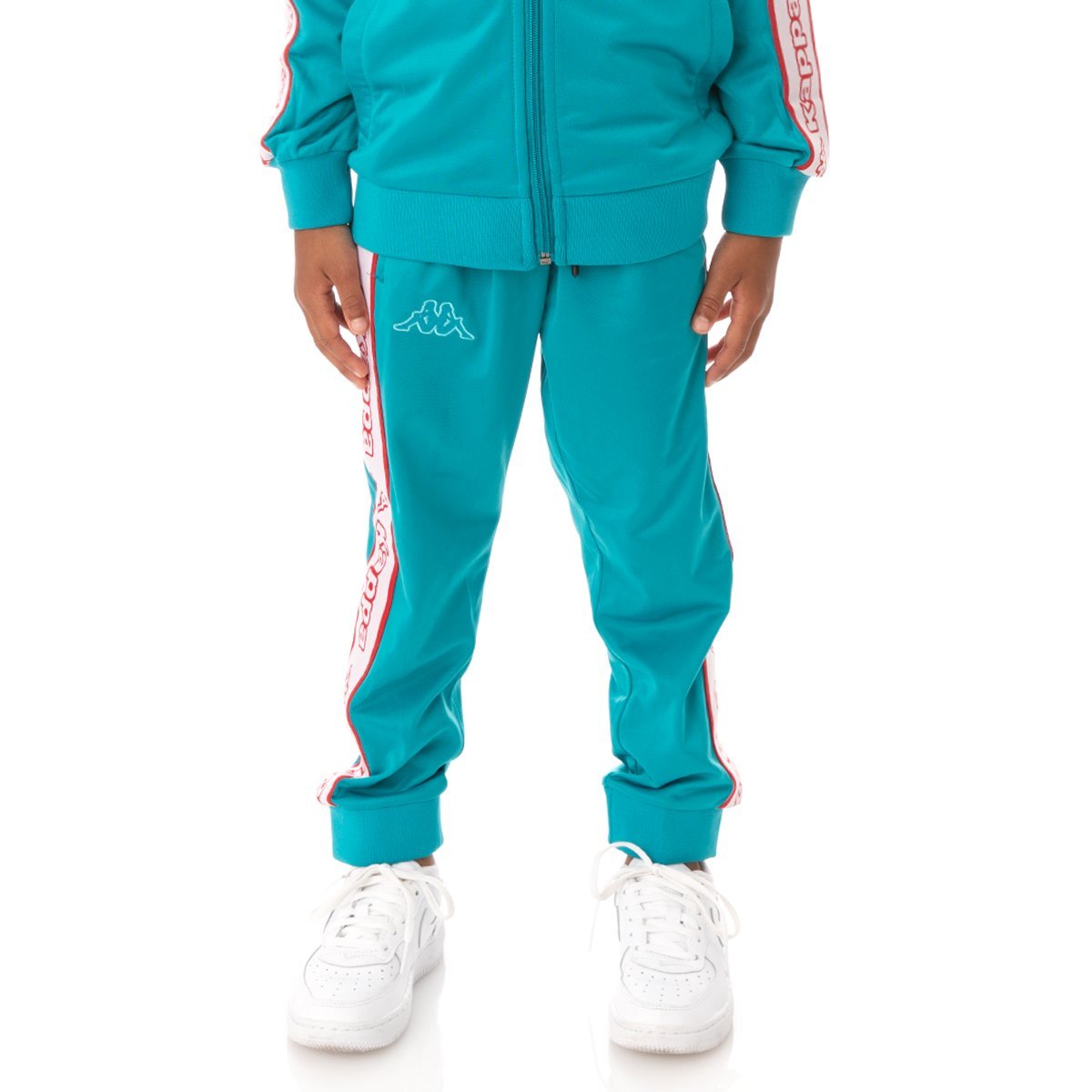 Kappa Kid's Logo Tape Artem 2 Tracksuit - Color: BLUE WHITE RED GREEN - Kids Premium Clothing -