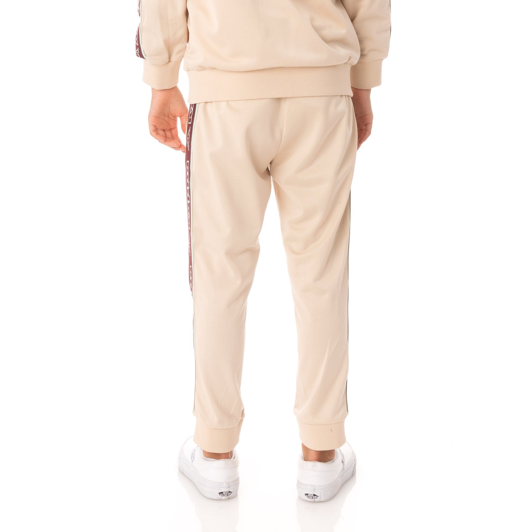 Kappa Kid's Logo Tape Artem 2 Tracksuit - Color: BEIGE RED GREEN PINK - Kids Premium Clothing -