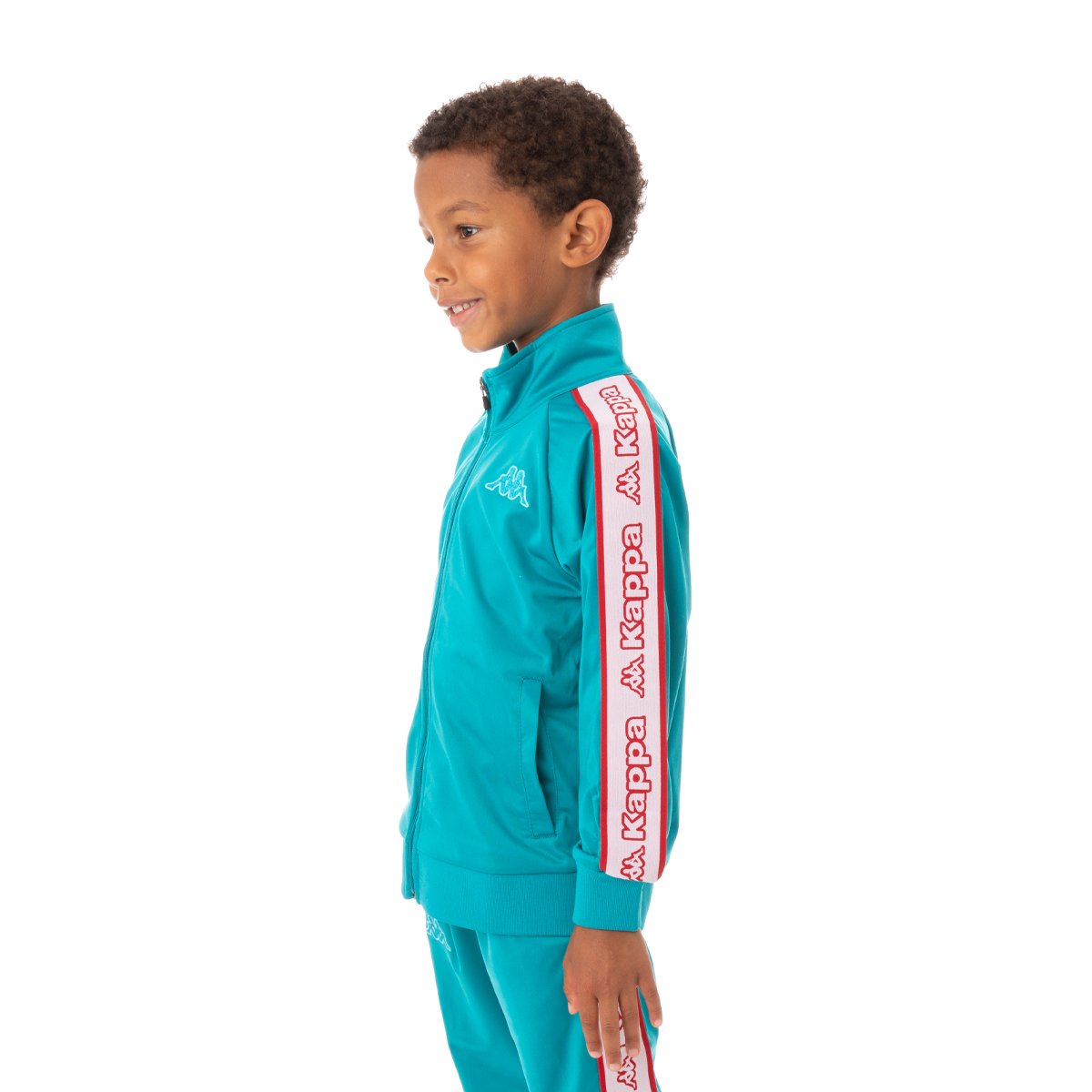 Kappa Kid's Logo Tape Artem 2 Tracksuit - Color: BLUE WHITE RED GREEN - Kids Premium Clothing -