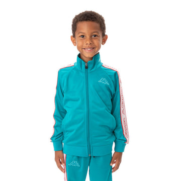 Kappa Kid's Logo Tape Artem 2 Tracksuit - Color: BLUE WHITE RED GREEN - Kids Premium Clothing -