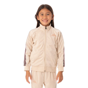 Kappa Kid's Logo Tape Artem 2 Tracksuit - Color: BEIGE RED GREEN PINK - Kids Premium Clothing -