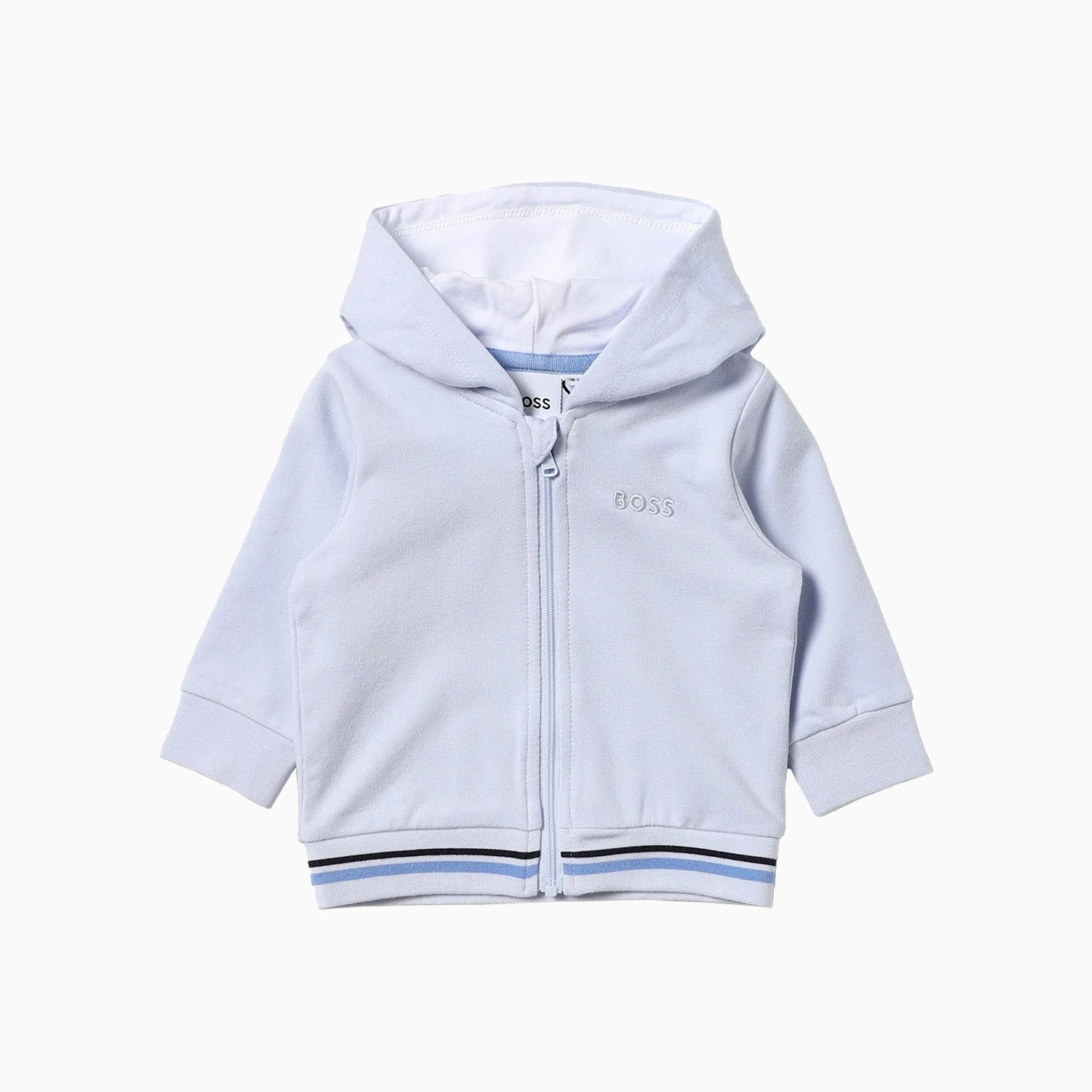 Hugo Boss Kid's Elastane French Tracksuit - Color: Pale Blue - Kids Premium Clothing -