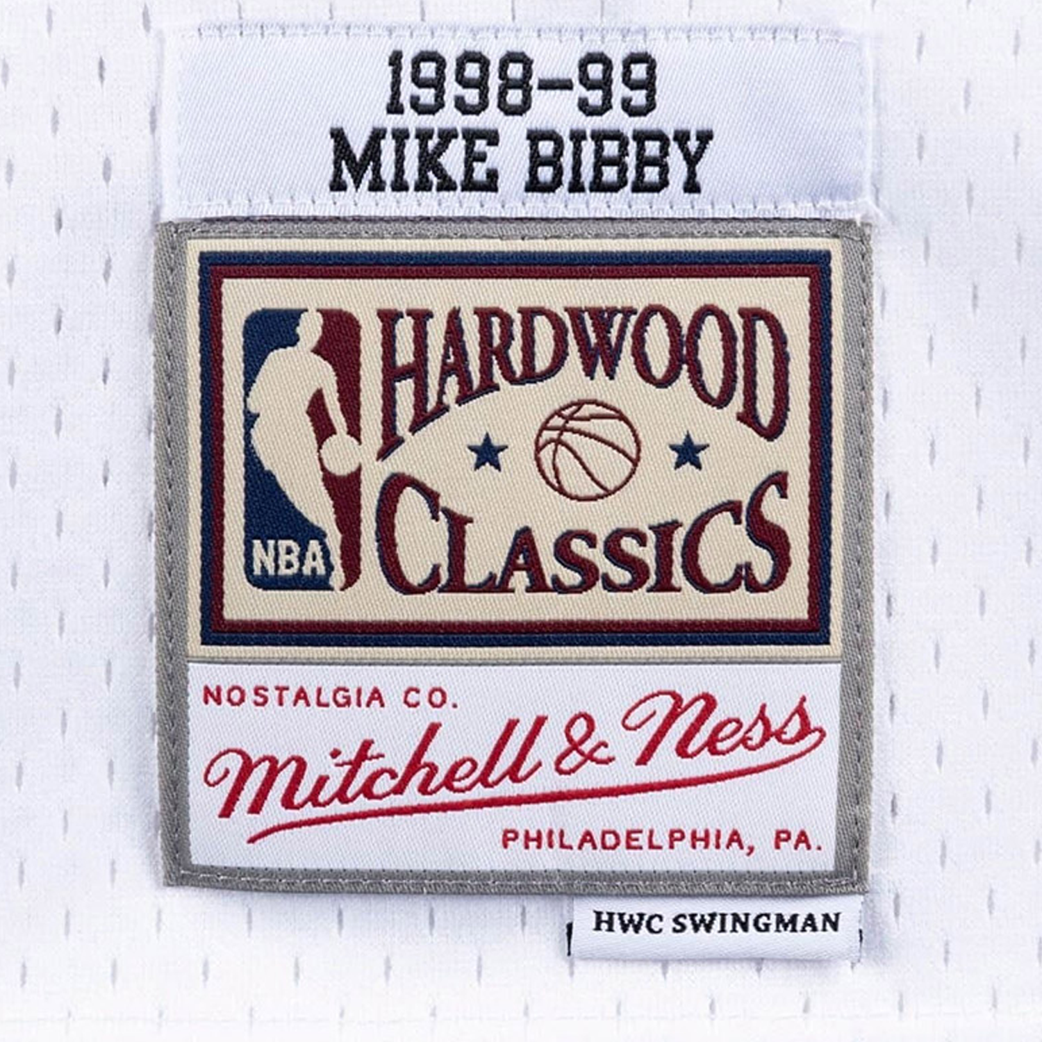Mitchell & Ness Swingman Vancouver Grizzlies Mike Bibby 1998-99 NBA Jersey Youth - Color: White - Kids Premium Clothing -