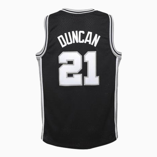 Mitchell & Ness Swingman Tim Duncan San Antonio Spurs NBA Jersey Infants - Color: Black - Kids Premium Clothing -