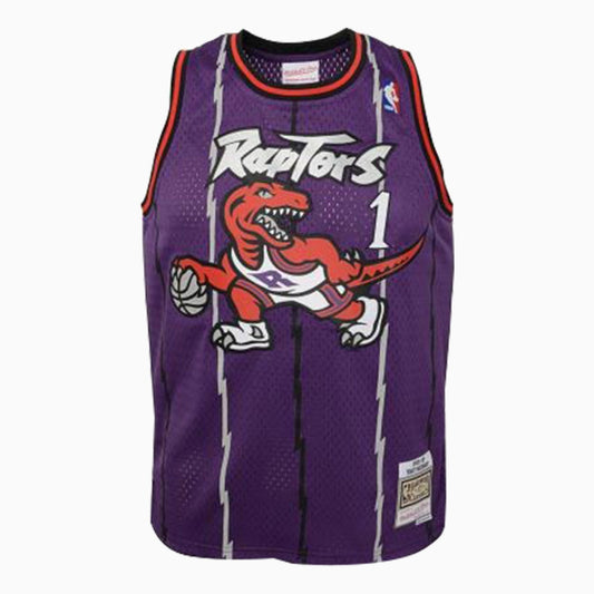 Mitchell & Ness Swingman Tracy Mcgrady Toronto Raptors NBA Jersey Toddlers - Color: Purple - Kids Premium Clothing -