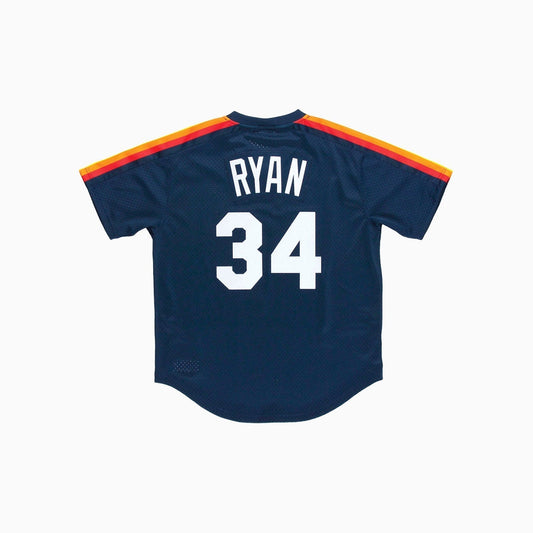 Mitchell & Ness Nolan Ryan Houston Astros MLB 1988 Authentic Jersey - Color: Royal - Kids Premium Clothing -