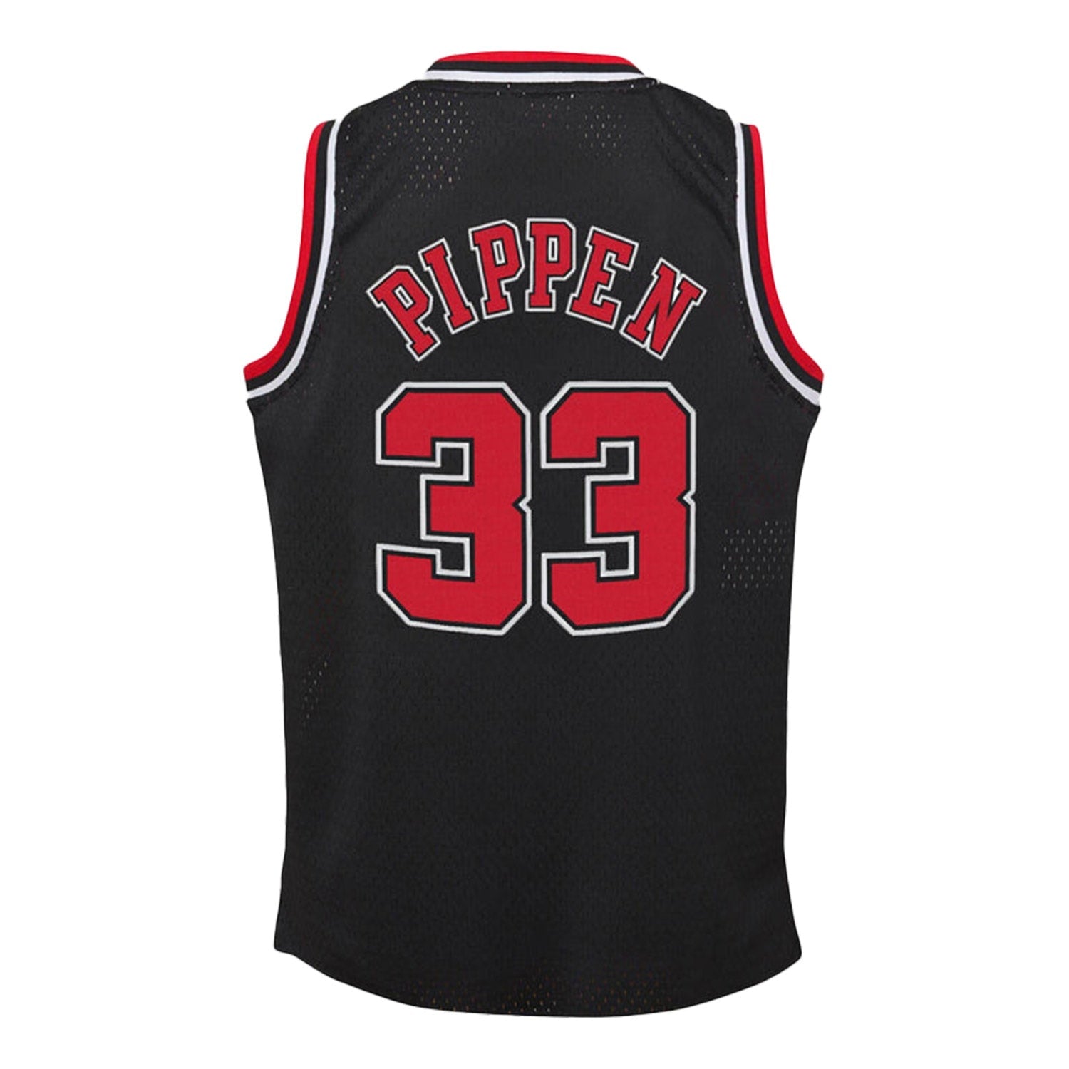 Mitchell And Ness Swingman Scottie Pippen Chicago Bulls NBA 1997-98 Jersey Toddlers - Color: Black Red - Kids Premium Clothing -