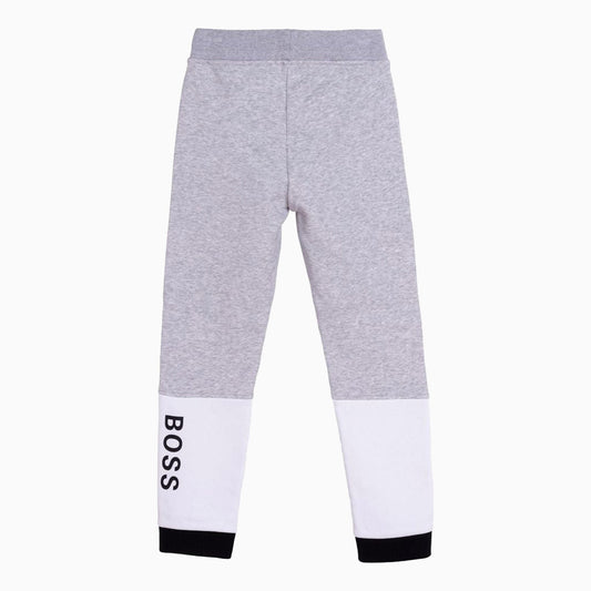 Hugo Boss Kid's Sweatpant - Color: Chine Grey - Kids Premium Clothing -