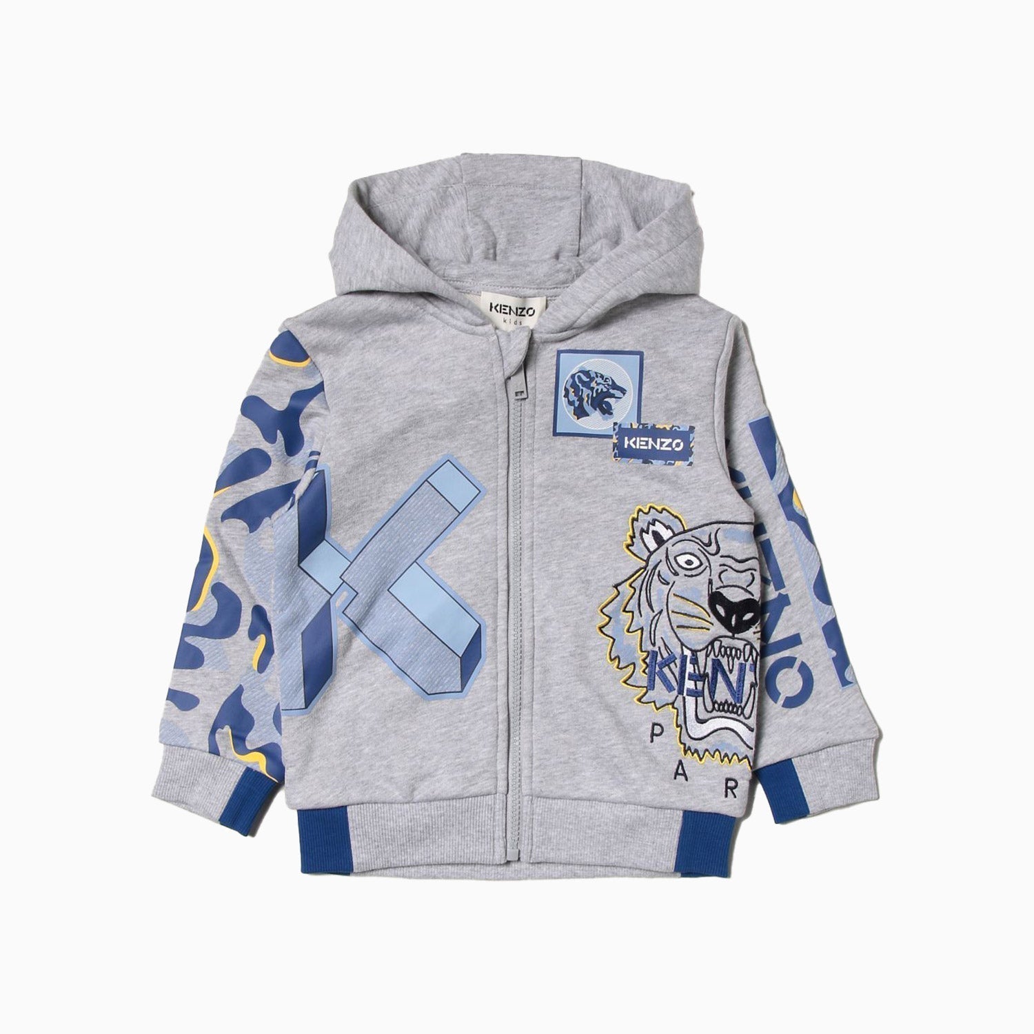 Kenzo Kid's Animal Print Outfit - Color: Grey Marl - Kids Premium Clothing -