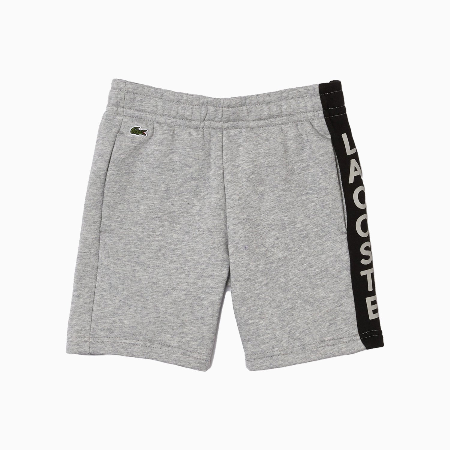 Lacoste Kid's Sportswear Shorts - Color: Heather Black - Kids Premium Clothing -