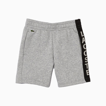 Lacoste Kid's Sportswear Shorts - Color: Heather Black - Kids Premium Clothing -