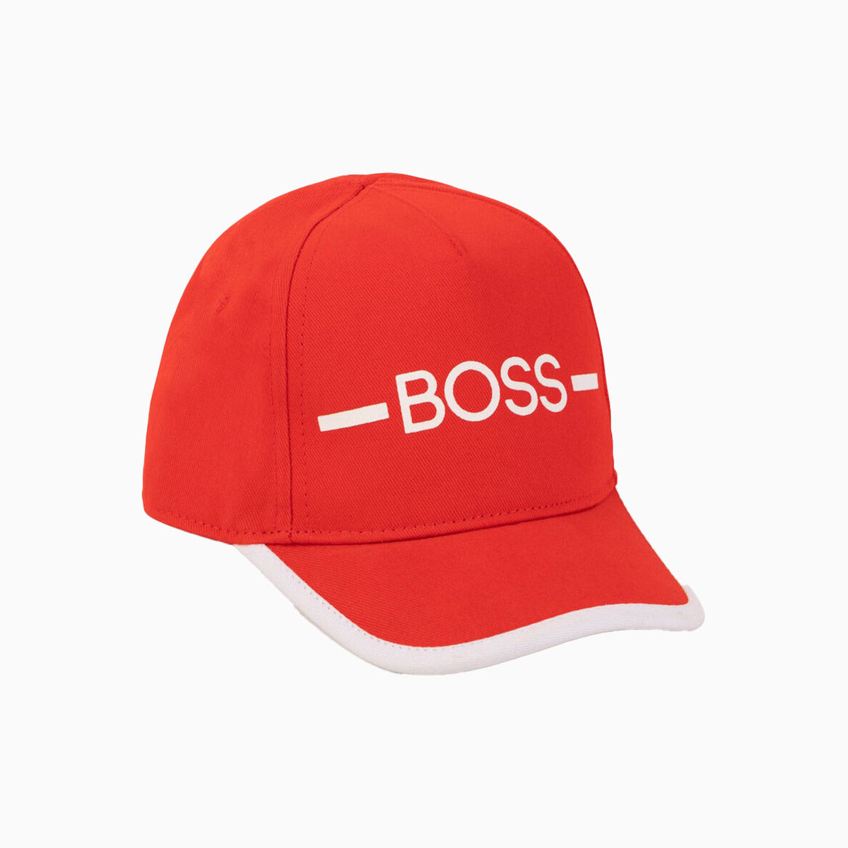 Hugo Boss Kid's Cotton Twill Cap Infants - Color: Bright Red - Kids Premium Clothing -
