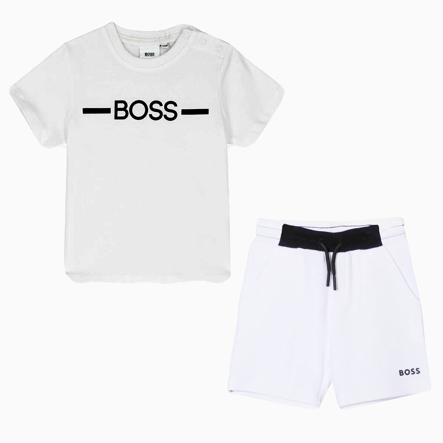 Hugo Boss Kid's Surfer Outfit Toddlers - Color: White - Kids Premium Clothing -