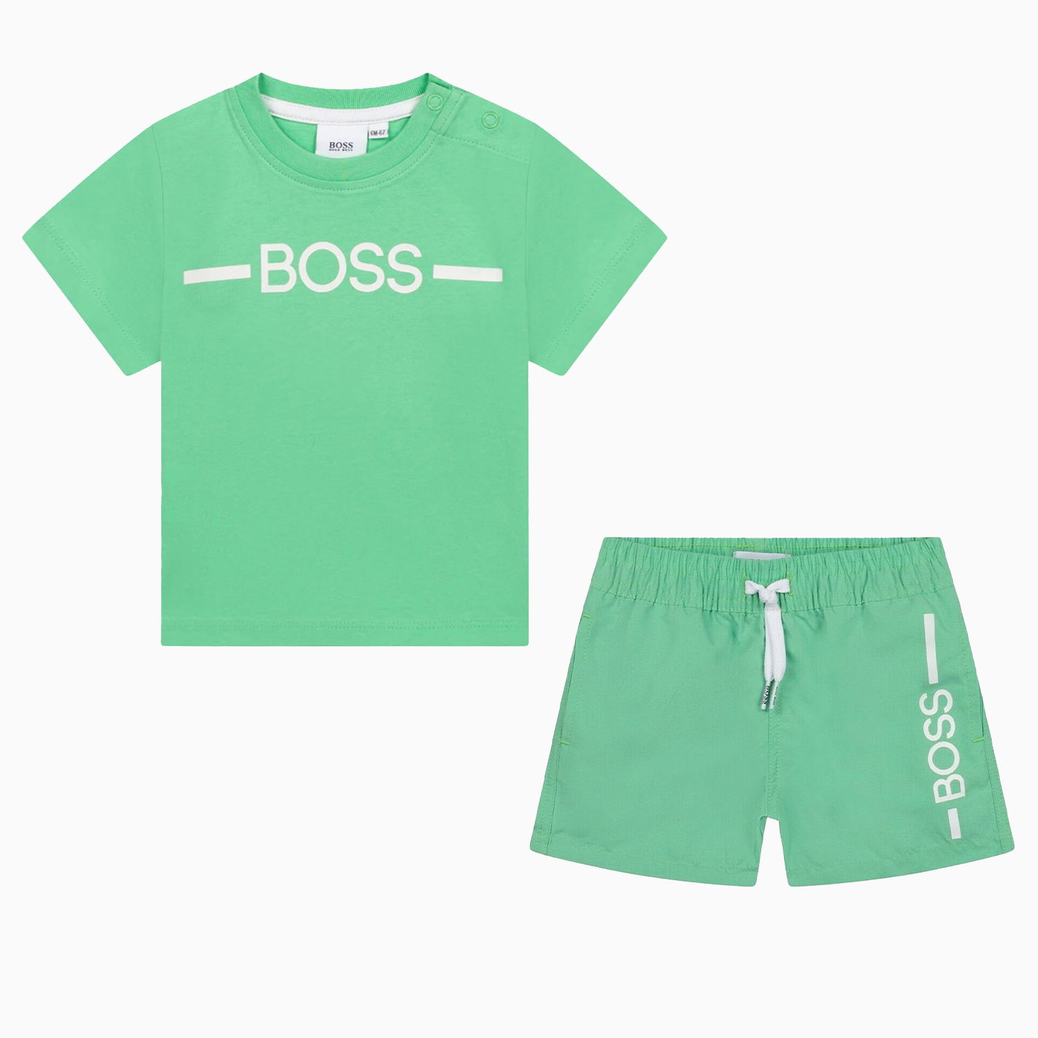 Hugo Boss Kid's Surfer Outfit Toddlers - Color: Green - Kids Premium Clothing -