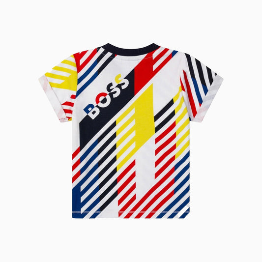 Hugo Boss Kid's T Shirt Toddlers - Color: White - Kids Premium Clothing -