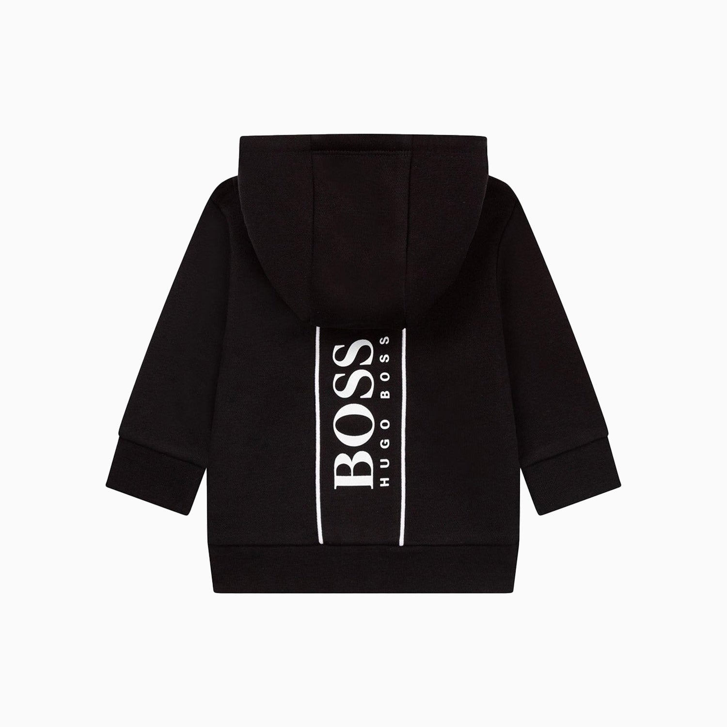 Hugo Boss Kid's French Terry Hooded Tracksuit - Color: Black - Kids Premium Clothing -