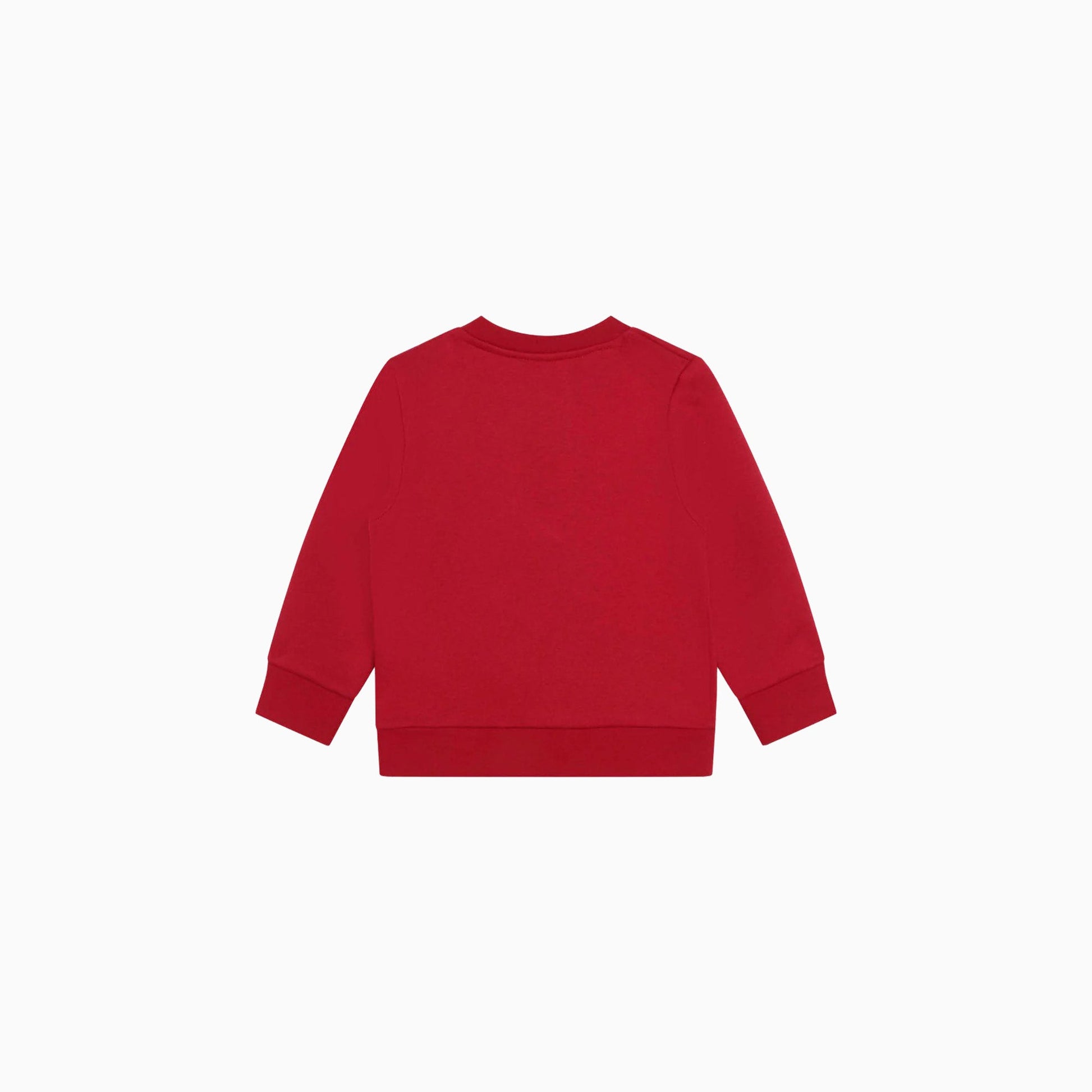 Hugo Boss Kid's Embossed Sweatshirt - Color: Red - Kids Premium Clothing -