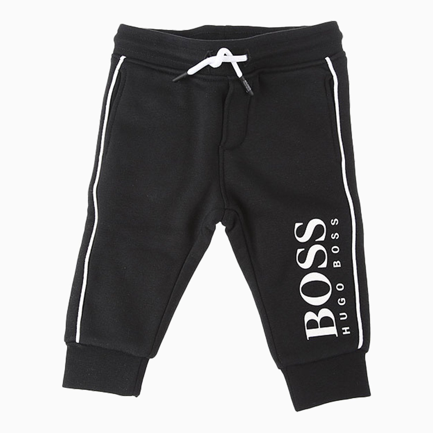Hugo Boss Kid's Logo On Back Tracksuit - Color: Blue, Black - Kids Premium Clothing -