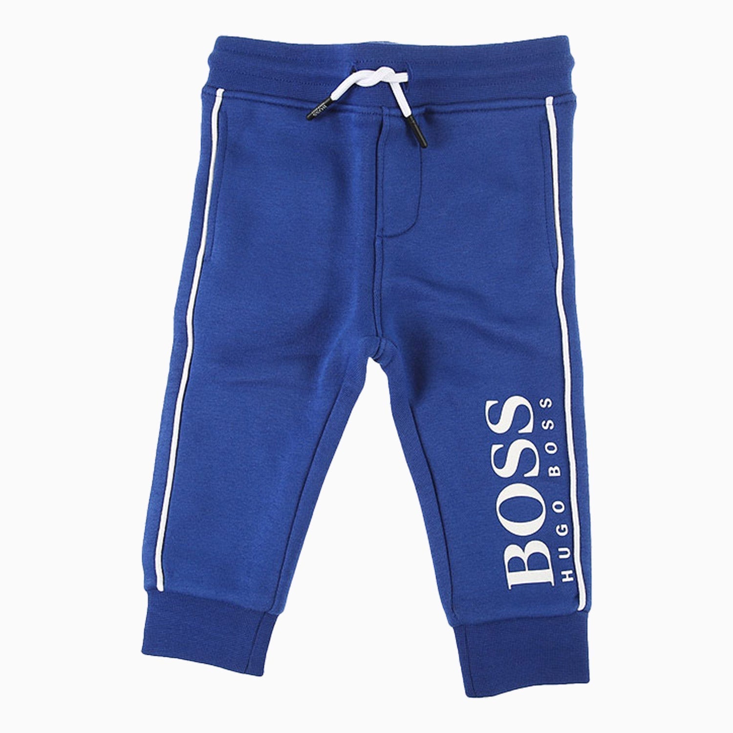 Hugo Boss Kid's Logo On Back Tracksuit - Color: Blue, Black - Kids Premium Clothing -