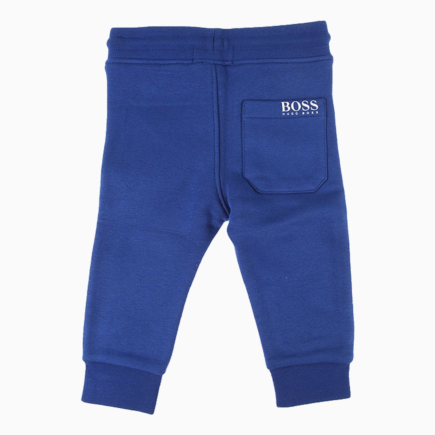 Hugo Boss Kid's Logo On Back Tracksuit - Color: Blue, Black - Kids Premium Clothing -