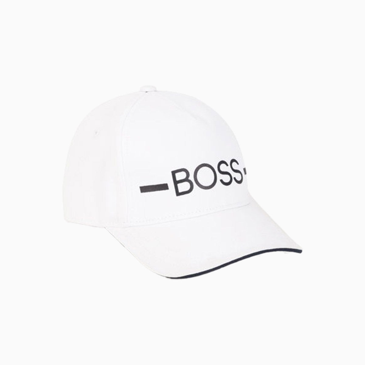 Hugo Boss Kid's Cotton Twill Cap Infants - Color: White - Kids Premium Clothing -
