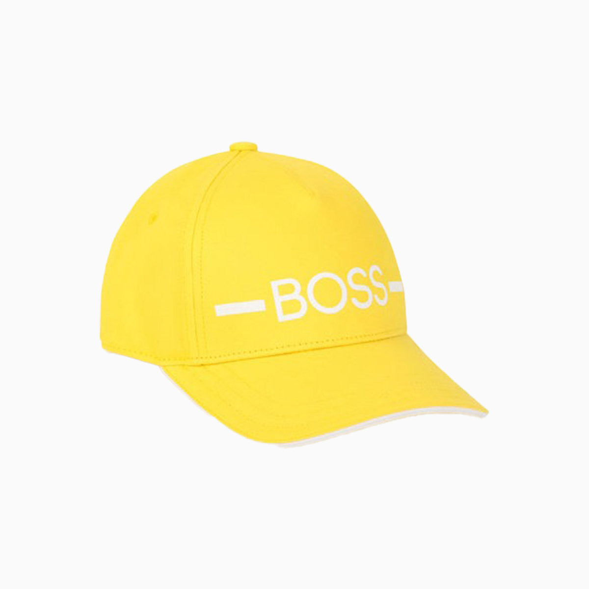 Hugo Boss Kid's Cotton Twill Cap Infants - Color: Yellow - Kids Premium Clothing -