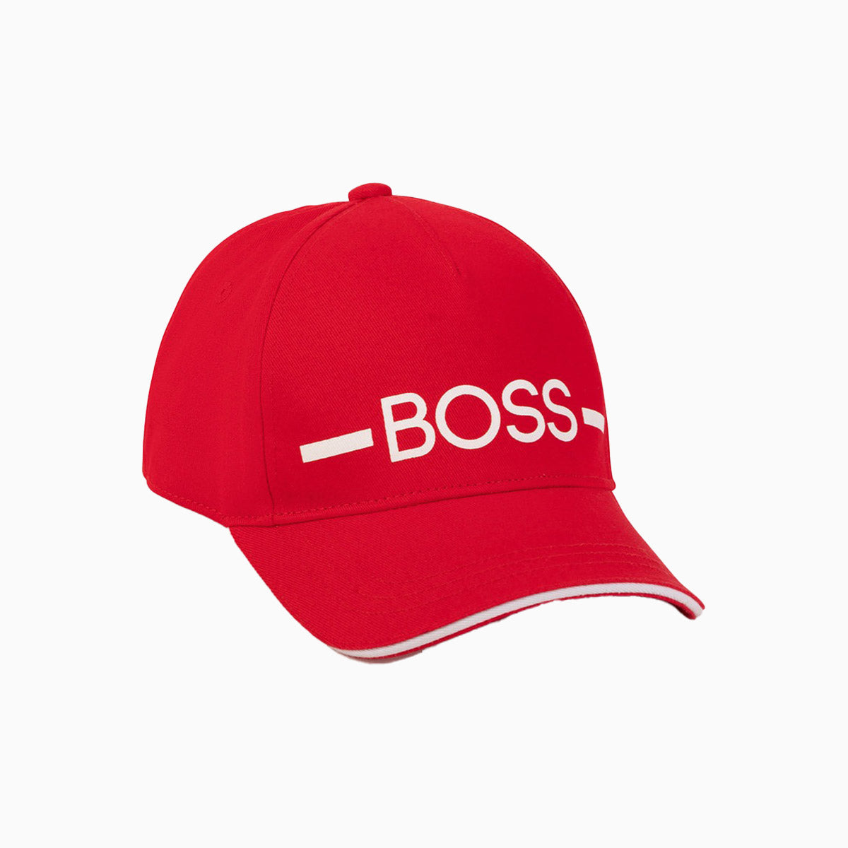 Hugo Boss Kid's Cotton Twill Cap Infants - Color: Bright Red - Kids Premium Clothing -