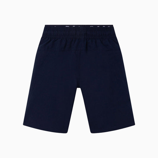 Hugo Boss Kid's Quick Dry Surfer Shorts - Color: Navy - Kids Premium Clothing -