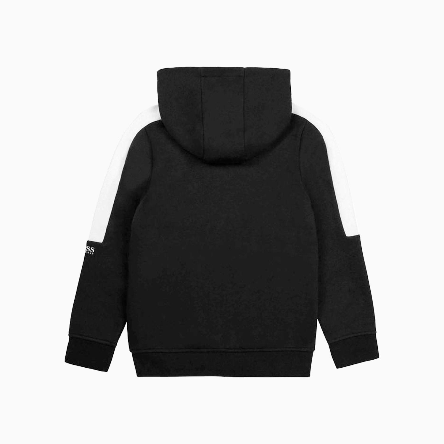 Hugo Boss Kid's Zipper Hoodie - Color: Navy Blue, Black - Kids Premium Clothing -