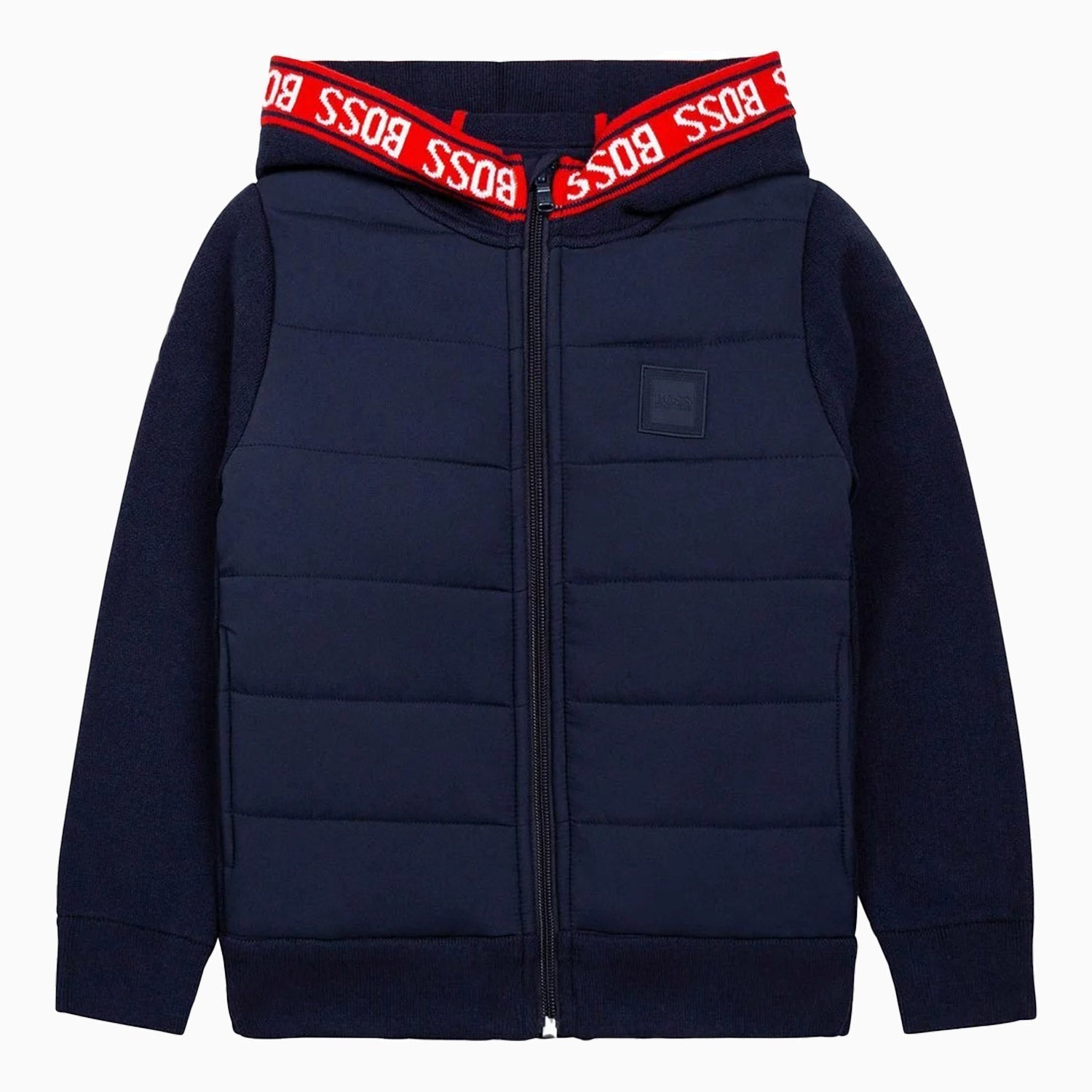 Hugo Boss kid's Cardigan Hoodie - Color: Navy - Kids Premium Clothing -