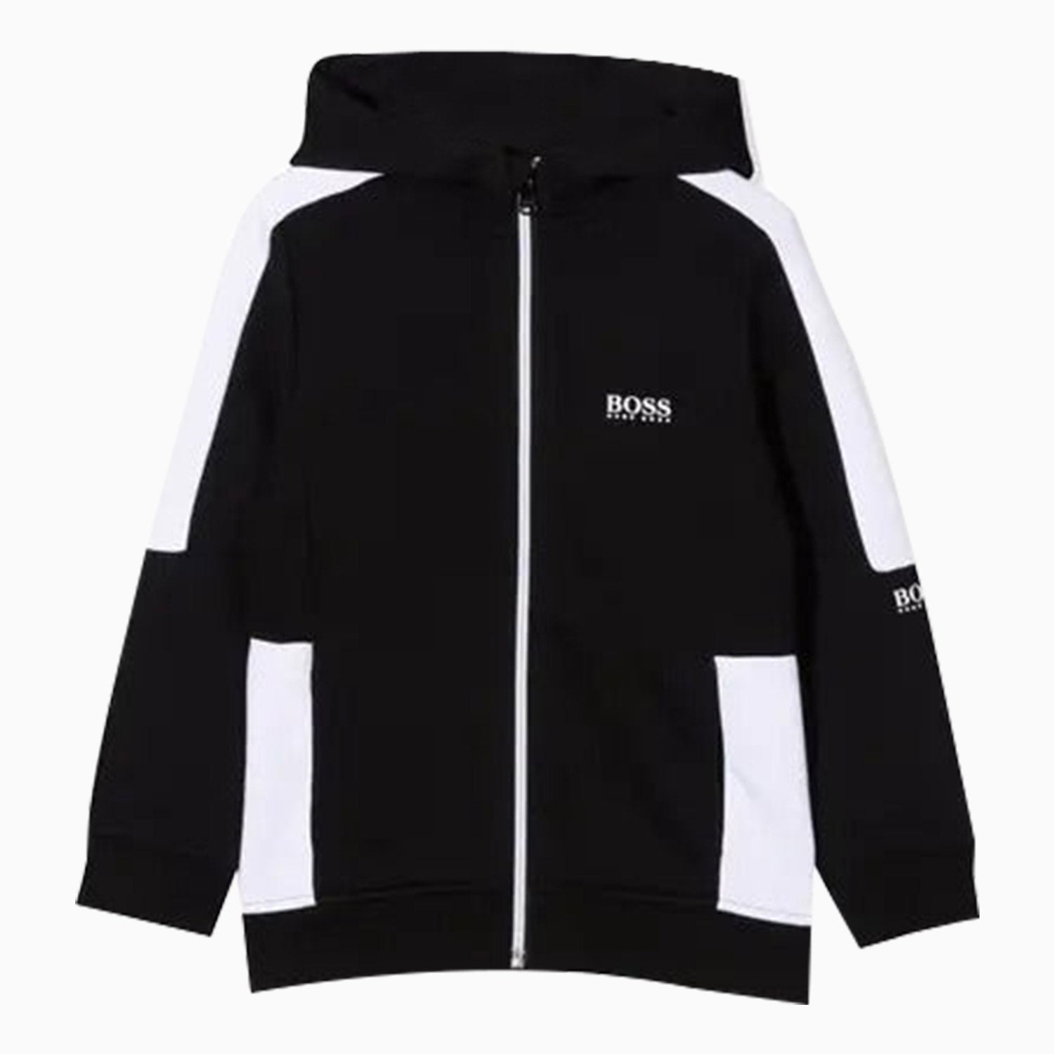 Hugo Boss Kid's French Terry Jacket - Color: Navy - Kids Premium Clothing -