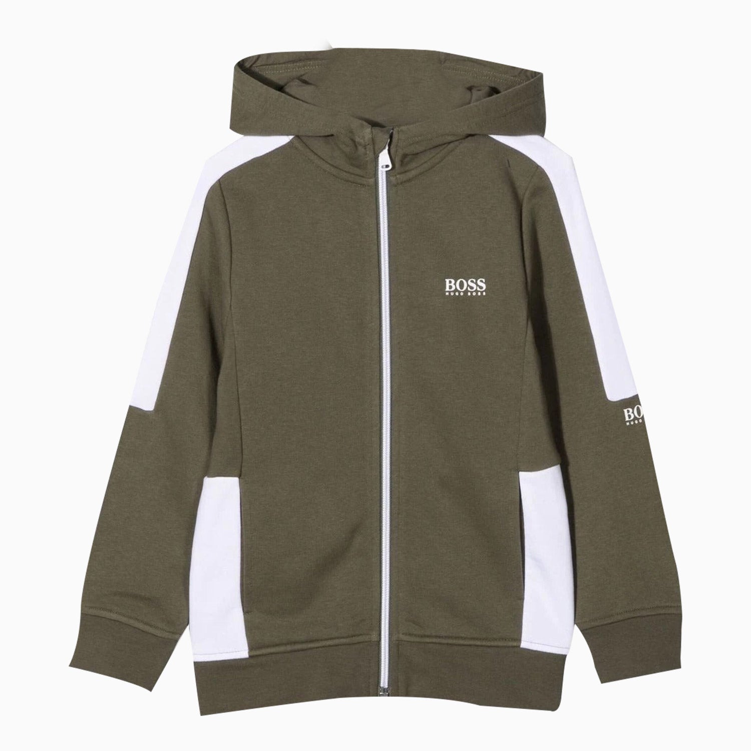 Hugo Boss Kid's French Terry Jacket - Color: Navy - Kids Premium Clothing -