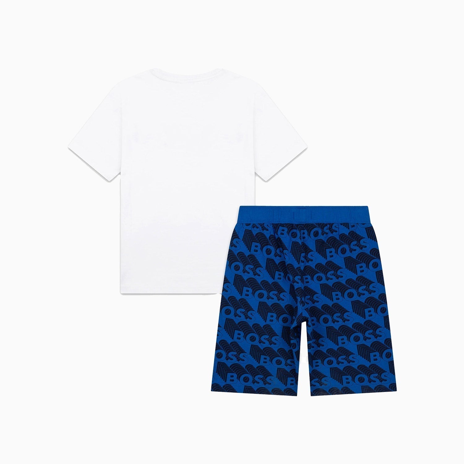 Hugo Boss Kid's T Shirt And Shorts Outfit - Color: Electric Blue - Kids Premium Clothing -