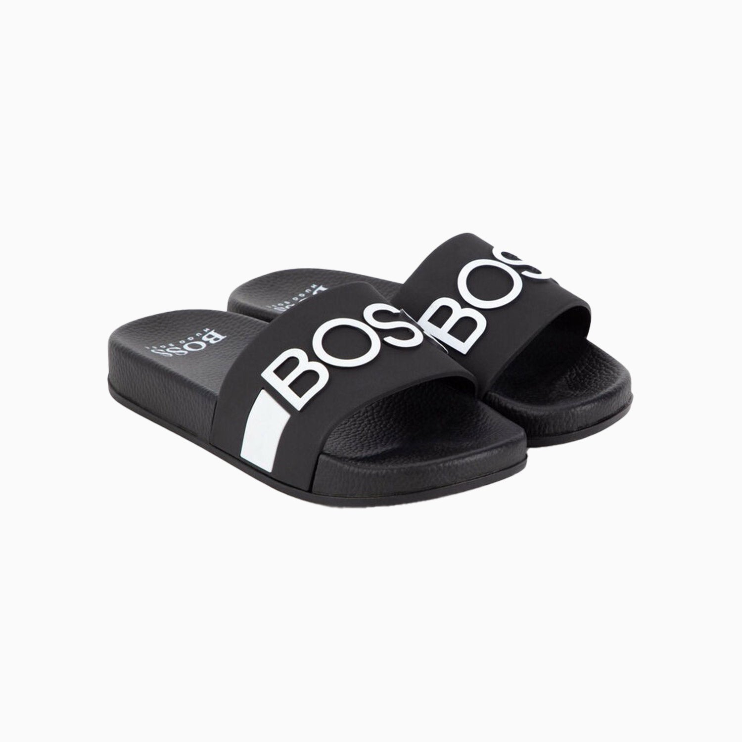 Hugo Boss Kid's PVC Slides - Color: Electric Blue, Yellow, Green, Black, Navy, Red - Kids Premium Clothing -