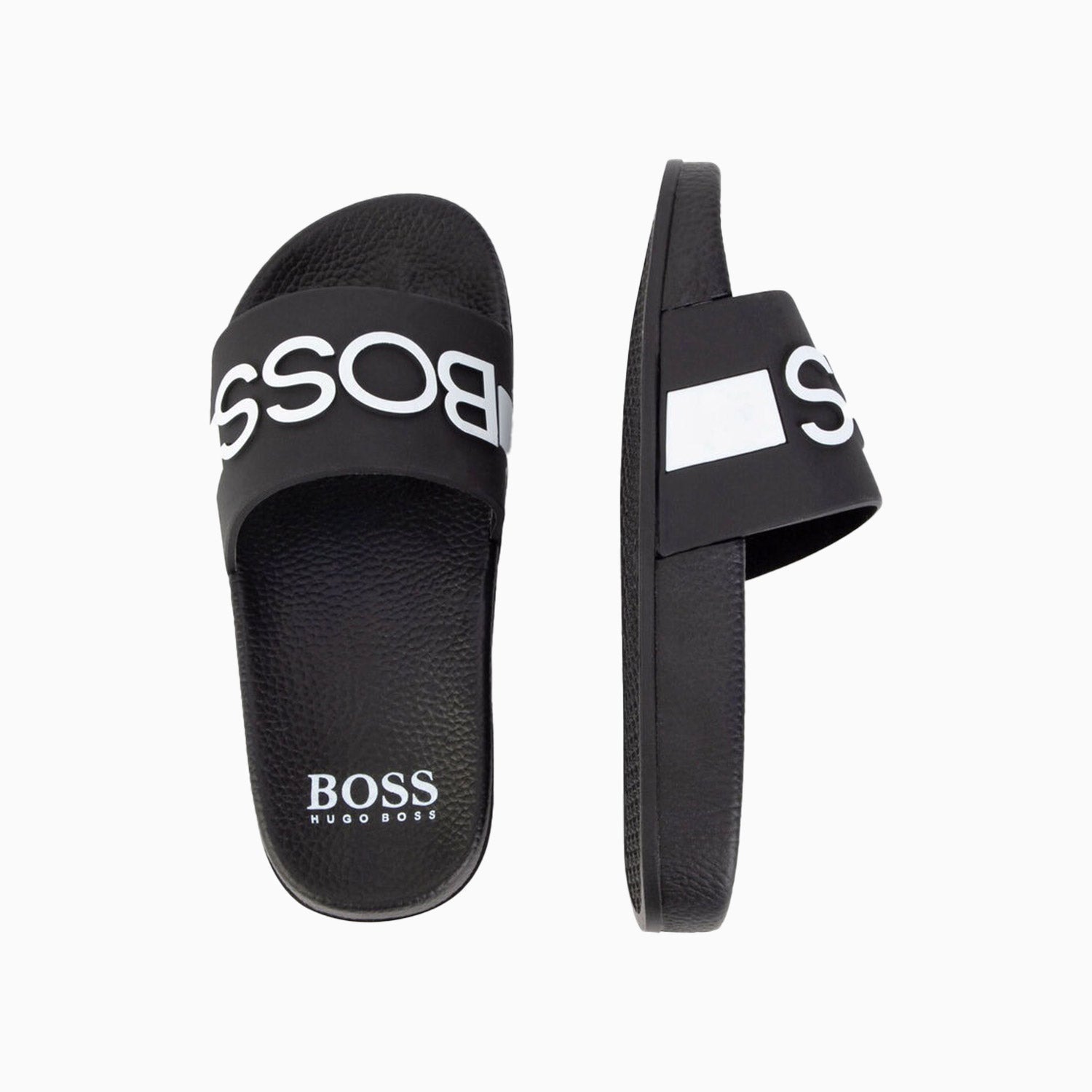 Hugo Boss Kid's PVC Slides - Color: Electric Blue, Yellow, Green, Black, Navy, Red - Kids Premium Clothing -